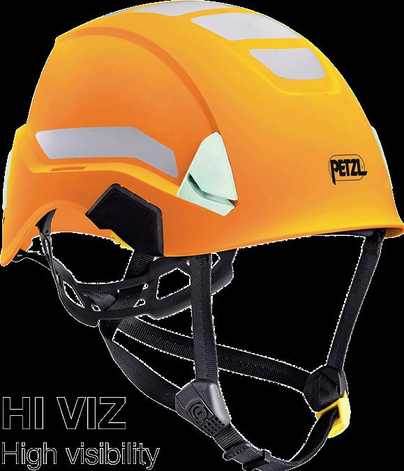 Petzl Casque de protection léger pour sol et hauteur - orange - Hi-Viz (53 - 63 cm)
