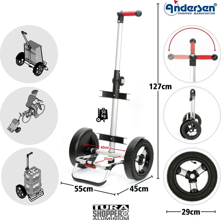 Produktbild Andersen Tura Shopper Ortieb Einkaufstrolley 50 cm