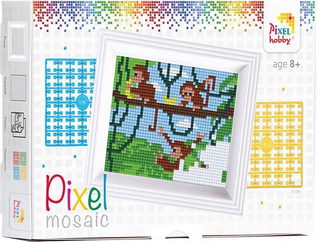 Actual product image Pixelhobby Pixel gift packaging - monkey with frame
