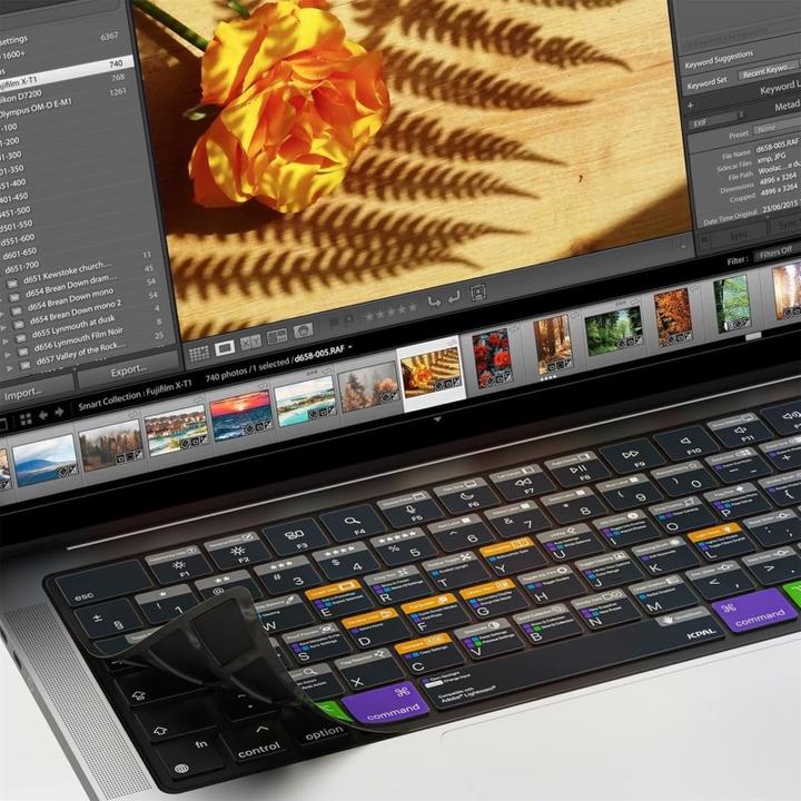 Produktbild JCPAL Verskin Lightroom Shortcuts Keyboard Cover for MacBook Air 13" (M2 2022 / M3 2024) / Pro 14"/16" (M1