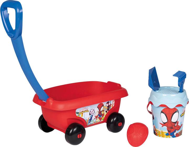 Produktbild Smoby Spidey Handwagen mit Sandeimergarnitur