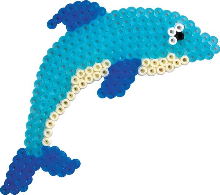 Actual product image Hama Perlen Pin Plates Dolphin - Seahorse - Frog - Dragon