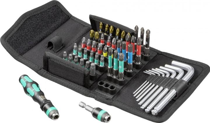 Actual product image Wera Kraftform Kompakt 100 (Hexagon socket TX M10, Hexagon socket TX M15, Hexagon socket TX M20, Cross Phillips PH M1, Cross Phillips PH M2, Hexagon socket TX M25, Hexagon socket TX M40, Cross Pozidriv PZ M1, Cross Phillips PH M3, Cross Pozidriv PZ M3, Hexagon socket TX M30, Cross Pozidriv PZ M2)