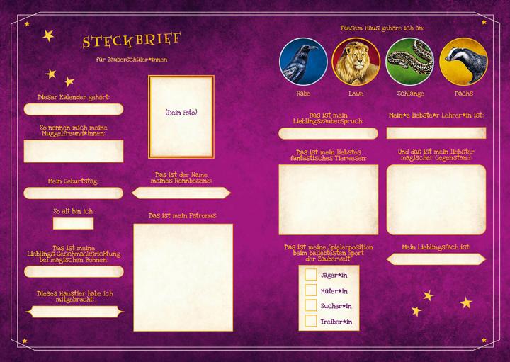 Image du produit AGENDA HARRY POTTER 2024/2025 (15,5 x 21 cm, Couverture rigide, Allemand)