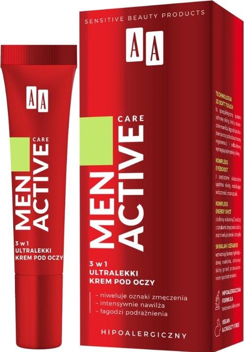 Oceanic Aa Men Active Care 3In1 Ultralight Eye Cream 15Ml (15 ml)