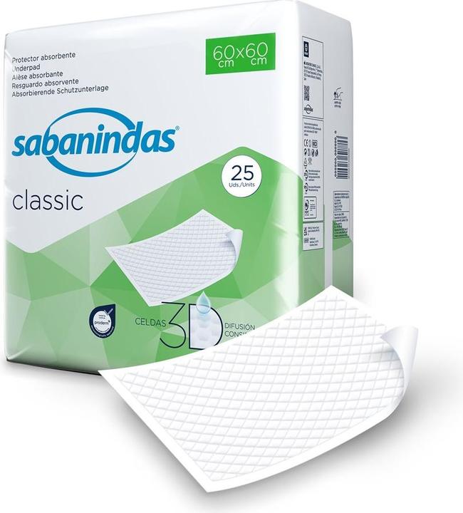 Actual product image Sabanindas Classic bed pads (60x60 cm) (25 x, Regular)
