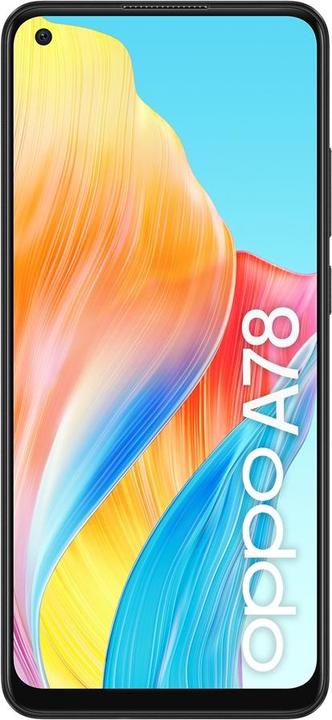 Actual product image OPPO A78 5G (128 GB, Glowing Black, 6.56", Dual SIM, 50 Mpx, 5G)