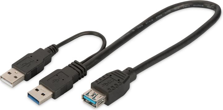 Produktbild Digitus USB 3.0 Y-Adapterkabel (0.30 m, USB 3.0)