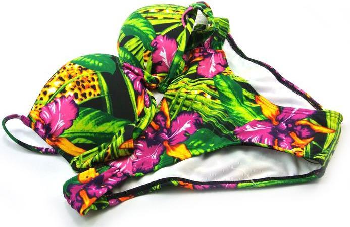 Actual product image Hermex Bikini Victoria Colored Floral Pattern / Size M (M)