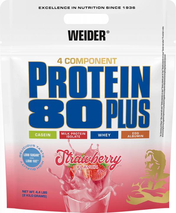 Produktbild Weider Protein 80 Plus (Erdbeere, 1 Stk., 2000 g)