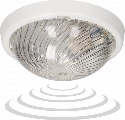 Produktbild Orno 7070T-ALFA / MS / PL, Lampe mit Mikrowellen-Bewegungssensor, 75 W, E27, IP44, IK10, transparentes Po (E27)