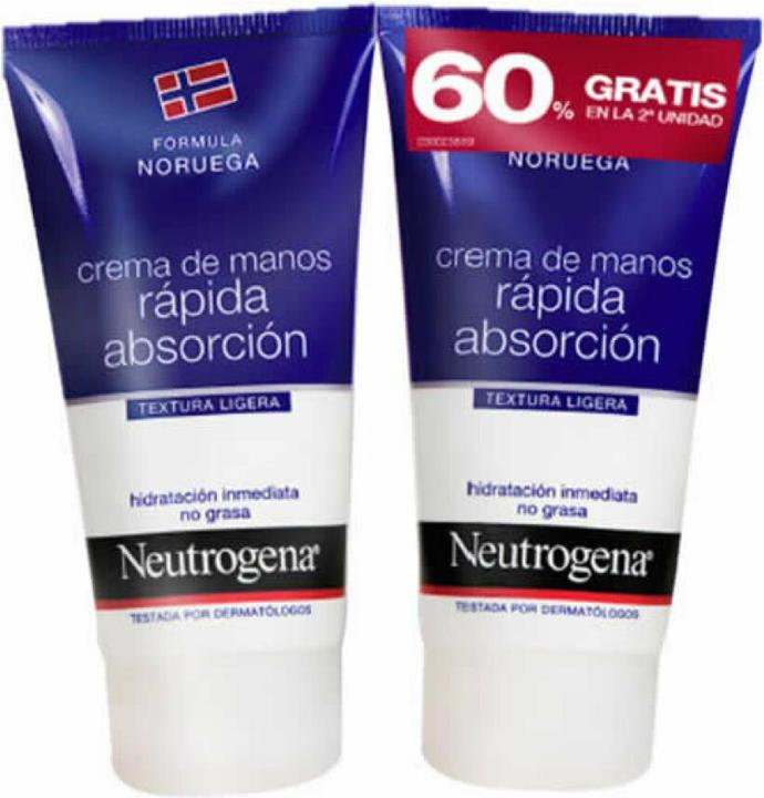 Image du produit Neutrogena Crème pour les mains à absorption immédiate 2 x 75ml (75 ml)