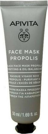 Actual product image Apivita Cleansing & Oil-Balancing Black Face Mask with Propolis 50ml (50 ml)