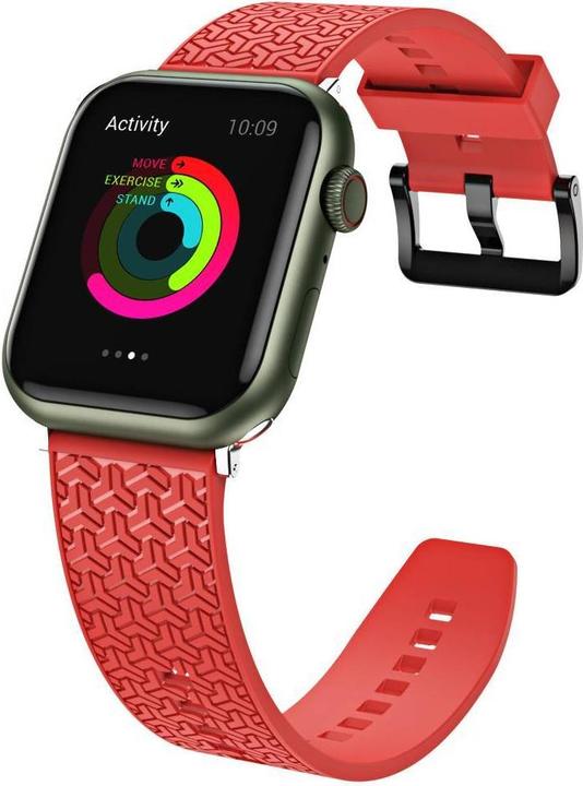 Image du produit Hurtel Bracelet montre Y pour Apple Watch 7 / SE (41/40 / 38mm) bracelet montre rouge (41 mm, 38 mm, 40 mm, TPU)