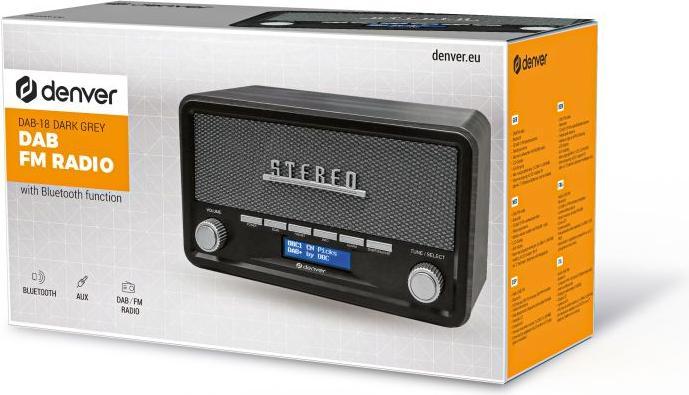 Productafbeelding Denver DAB-18 (DAB+, FM, Bluetooth)