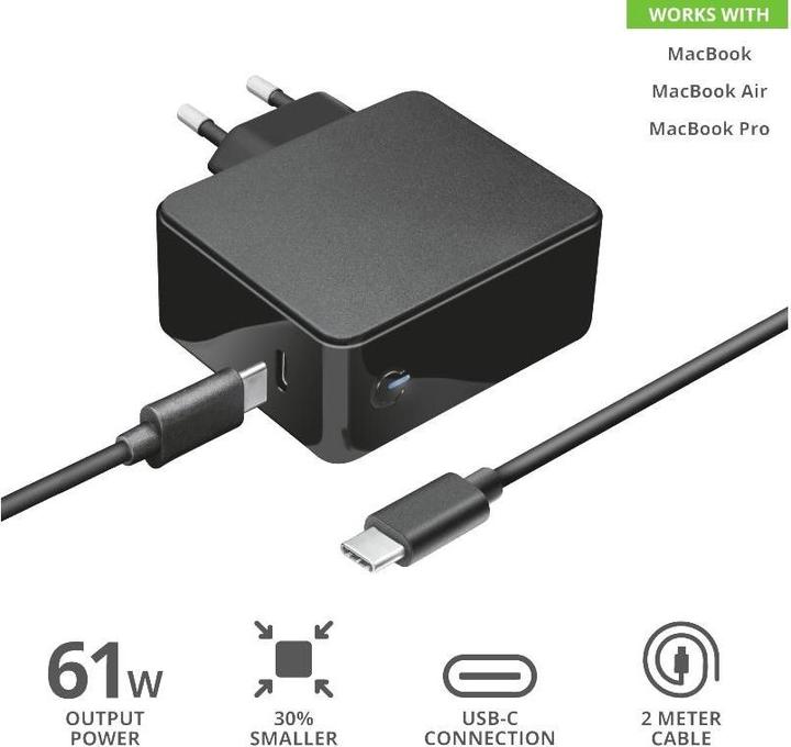 Immagine prodotto Trust Caricatore MacBook Maxo 61 W USB-C (61 W)