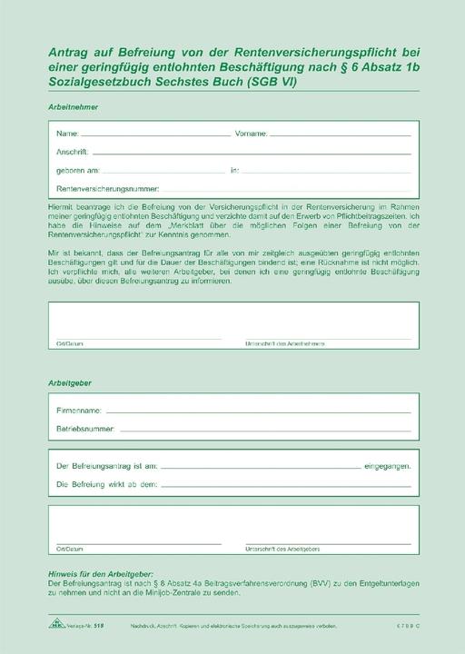 Energy Label Rnk Employment contract for marginal and part-time employees, self-copying (4 x)