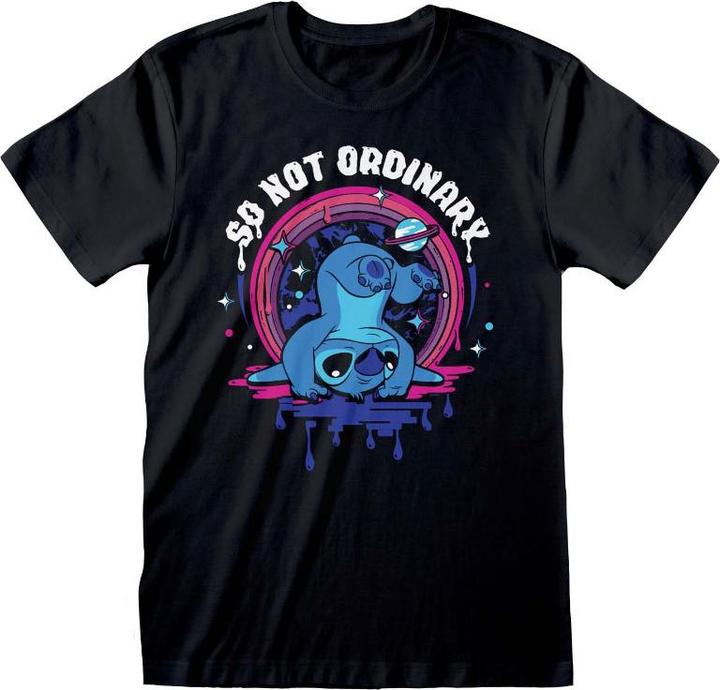Immagine prodotto Heroes Inc Maglietta Lilo & Stitch Not Ordinary Uomo Nero XXL, 100% Cotone, Regolare (XXL)