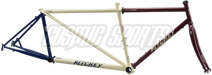 Actual product image Ritchey Outback TandM Break Away Frame Kit, 650B/700C, L, merlot/creme/indigo