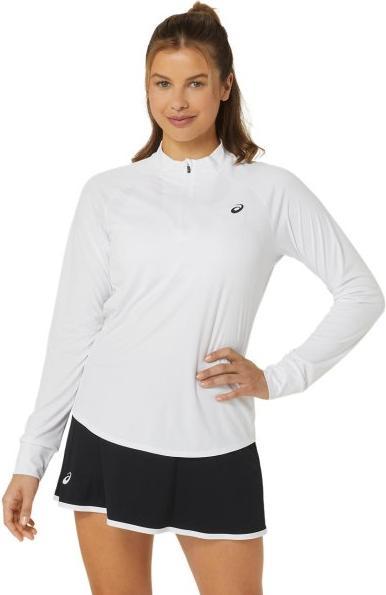 ASICS Performance COURT LS 1/2 ZIP TOP Lady BRILL. WHITE/BRILL.WHITE