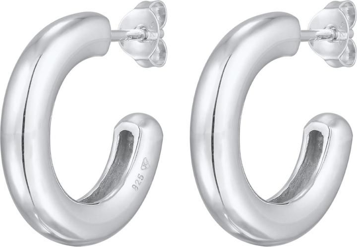 Elli Ohrringe Creolen Stecker Basic Klassik 925 Silber (925er Sterling Silber)
