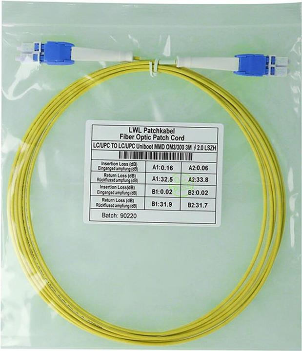 Produktbild CBO Duplex LWL Patchkabel LC Uniboot-LC Uniboot Singlemode 5 Meter (5 m)