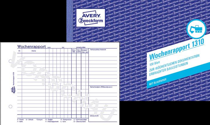 Produktbild Avery Wochenrapport (100 x)