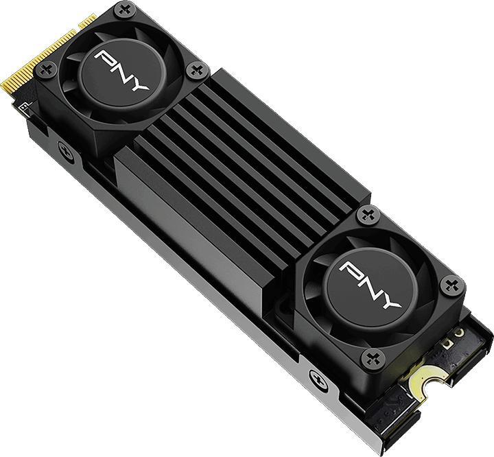 Image du produit PNY CS3150 SSD 1TB M.2 GEN5 NVMe Black Heatsink (1000 Go, M.2 2280)