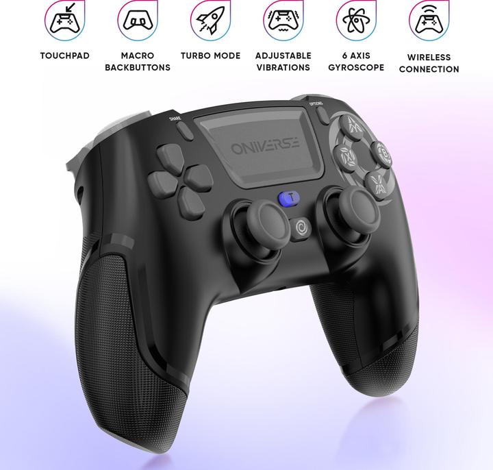 Immagine prodotto Oniverse Controller Bluetooth PS4 Wireless Revolt Wasp - Nero (PS4, Android, iOS, PS3, PC)