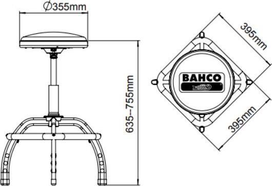 Immagine prodotto Bahco Sedia da laboratorio BLE305 (35.50 cm, 43 cm)
