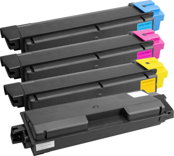 Plutoos Kyocera TK-590 Toner XXL kompatibel, 4er Farbset (CMYK)