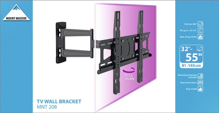 Actual product image Vogels MNT 208 TURN 180° (Wall, 55", 25 kg)