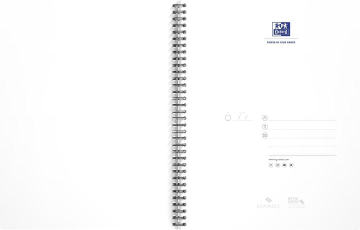 Actual product image Oxford Writing Pad A4, Squared, Multi-coloured (A4, Checked)