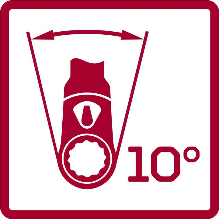 Produktbild Gedore Red red R40050009 2K-Umschaltknarre 1/4 gekröpft 145 mm Rückschwenkwinkel 10° (1/4")