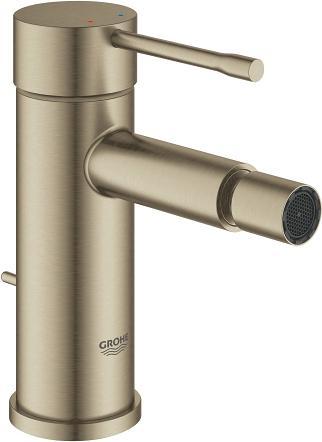 Actual product image Grohe Single-lever bidet mixer Essence pull-out waste. Brushed nickel
