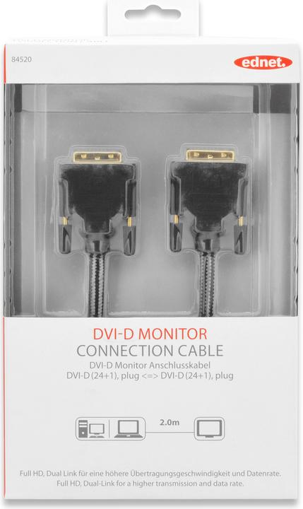 Actual product image ednet Dvi — Dvi (2 m, DVI)
