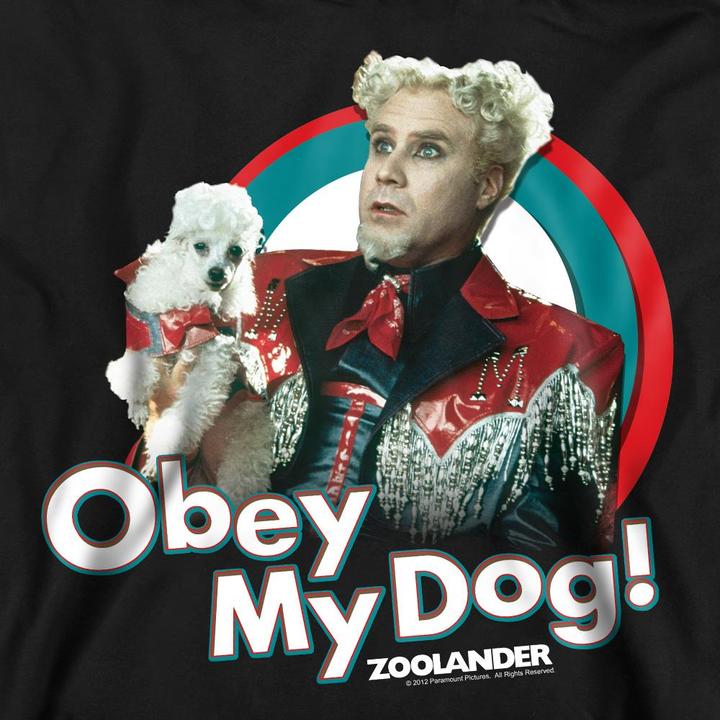 Immagine prodotto Zoolander Obey My Dog Felpa Adulto Unisex (S)