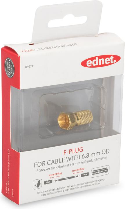 Actual product image ednet F-plug (Plugs and connectors)