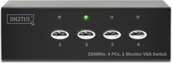 Actual product image Digitus VGA Switch 4 PCs, 1 Monitor