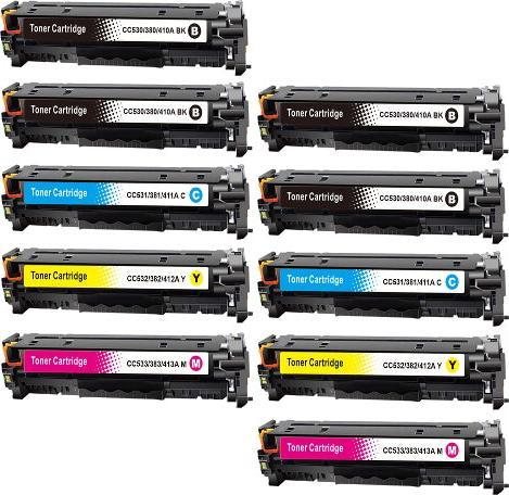 Actual product image Hermex Compatible toner for HP Color LaserJet CM2320nf MFP (M, Y, FC, C)