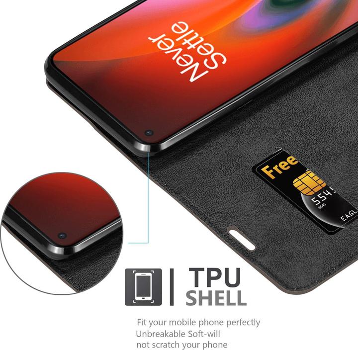 Immagine prodotto Cadorabo Libro Invis. Coperchio magnetico (OnePlus Nord 2 5G)