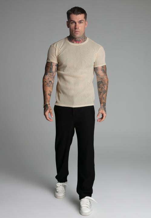 Actual product image Siksilk Textured Muscle Fit T-Shirt (L)