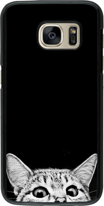 Actual product image PhoneLook Cover Cat Looking Up Black (Samsung Galaxy S7)