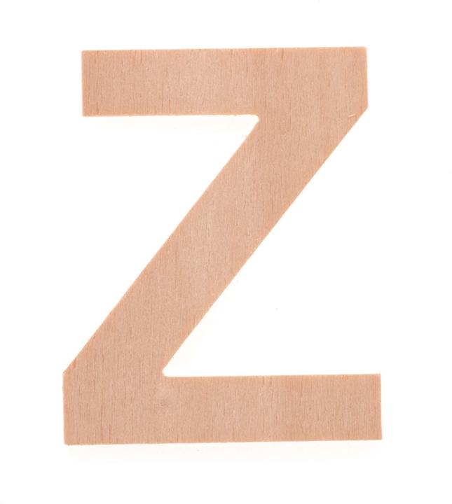 Glorex Lettre Z, hauteur 6cm, FSC