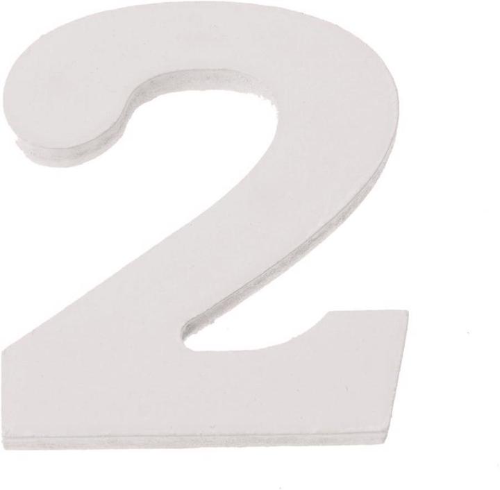 Image du produit Glorex Zahl 2 MDF 5,5x0,9cm 1St
