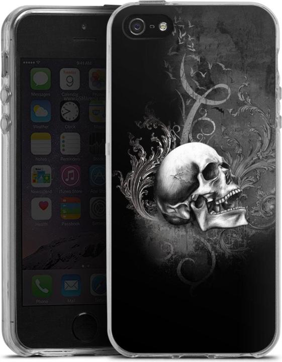Produktbild DeinDesign Silikon Hülle für Apple iPhone 5s Handyhülle Case Smartphone Schutzhülle Gothic Schädel Totenköpfe (Apple iPhone 5s)