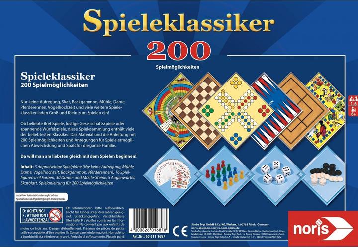Produktbild Noris Spieleklassiker 200 Spielmöglichkeiten (Deutsch)