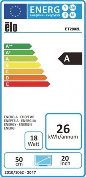 Energy Label ēlo 2002l (1920 x 1080 pixels, 20")