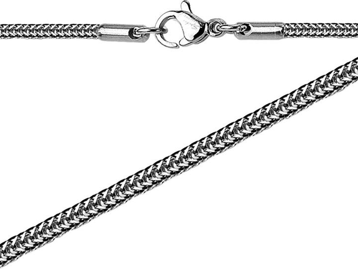 Star Piercing Kette viereckige Schlange silber (ohne Messing, Chirurgenstahl 316L)