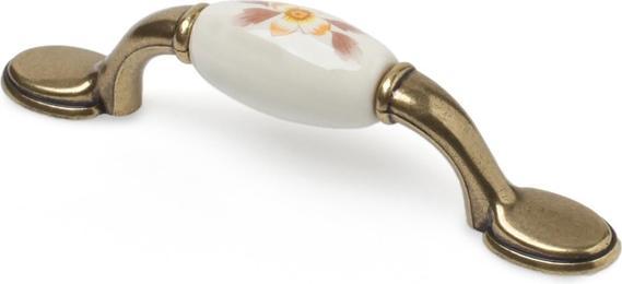 Actual product image Domoletti FURNITURE HANDLE 96MM 7-835.44 ANT BRASS